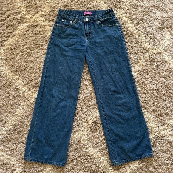 Edikted Denim - Y2K Edikted Dark Wash Jeans Women's Size Small Wide Leg Denim